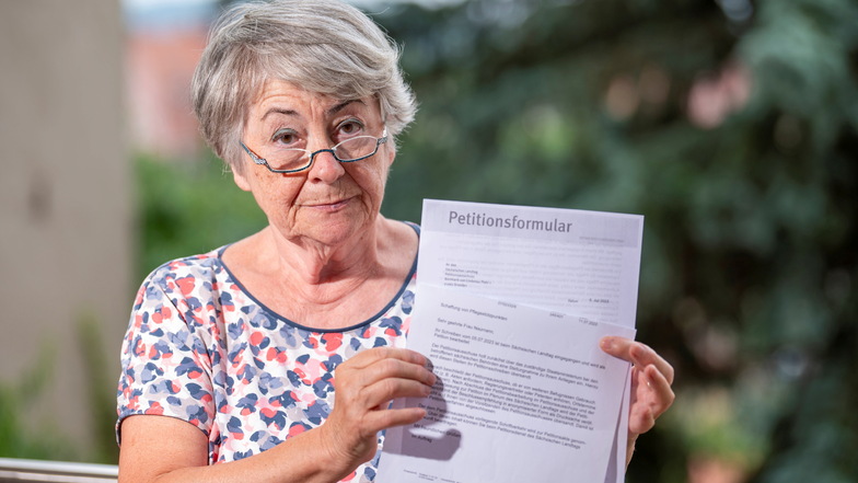 Agnes Naumann hatte Anfang Juli 2023 eine Petition  beim Sächsischen Landtag eingereicht, in der es um mehr Unterstützung für pflegende Angehörige geht. Im März 2024 könnte es eine Entscheidung geben.
