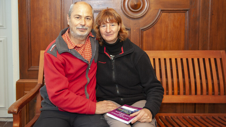 Susan und Dirk Svoboda bei ihrem Besuch auf Schloss Lauterbach.