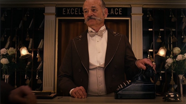 Bill Murray im „Grand Budapest Hotel“. Diese Szene entstand Anfang 2013 im Görlitzer Kaufhaus.