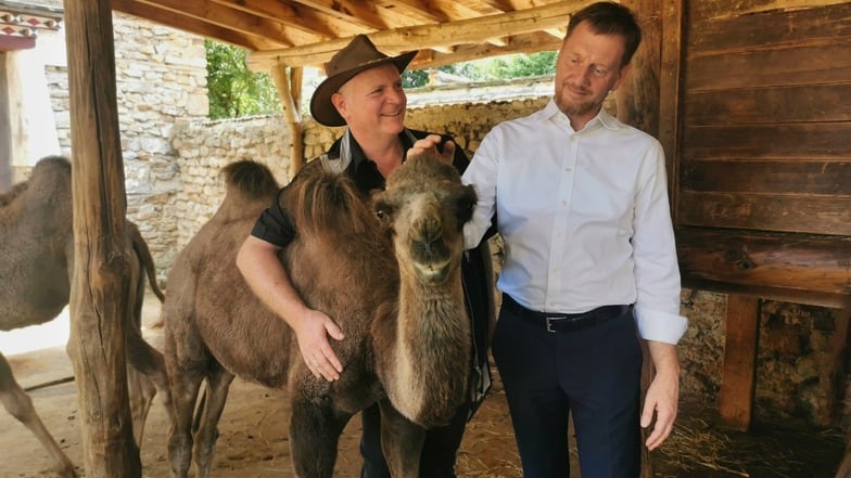 Michael Kretschmer hat auch ein Herz für Tiere.