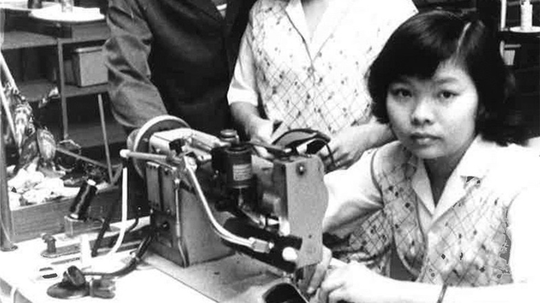 Vietnamesen erhielten in der Lautex eine Ausbildung als Textilfacharbeiter.