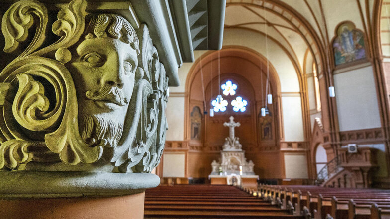 Ein Blick in Riesas größtes Gotteshaus - die Trinitatiskirche.