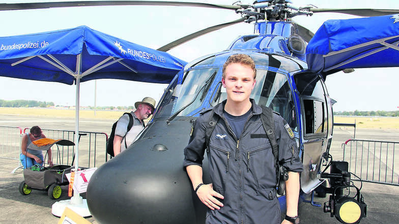 Voriges Jahr präsentierte Erik Kostka bei den Flugtagen einen Bundespolizei-Helikopter  