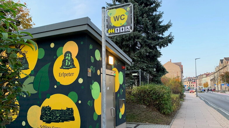 Öffentliches WC in Copitz: Nur saisonal geöffnet, die Einnahmen sind gering.