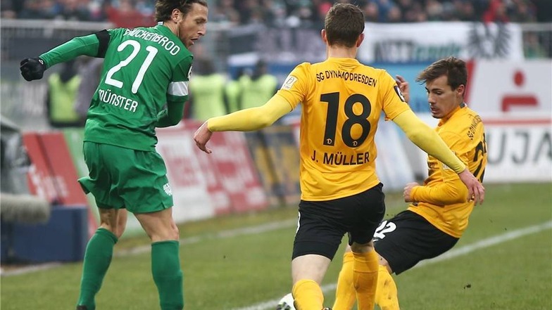 Preußen Münster hat das Top-Spiel der 3. Fußball-Liga gegen die SG Dynamo Dresden für sich entschieden.