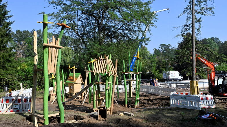 Mit dem Entwurf für den Spielplatz hatte die Firma Krabamboul einen Wettbewerb gewonnen.