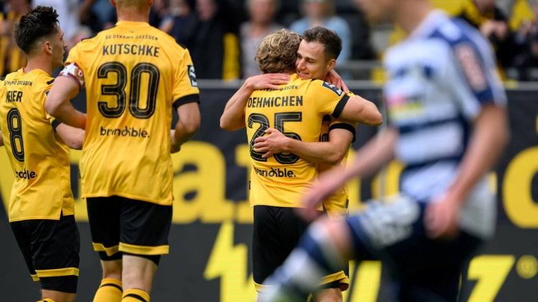4:0 gegen Duisburg: Bei Dynamos versöhnlichem Finale werden offene Personalien geklärt
