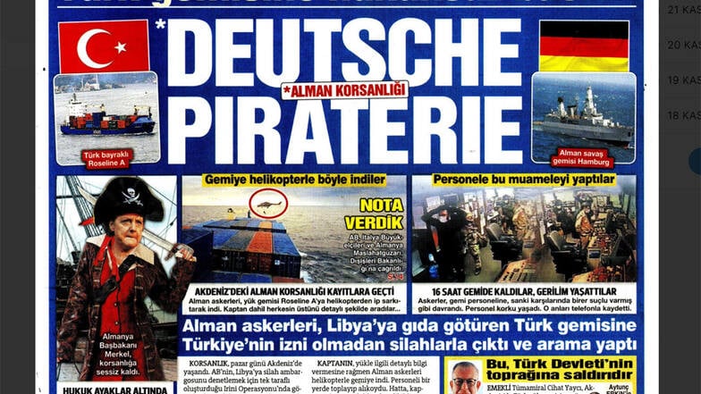 Türkei sieht Schiffskontrolle als Piraterie
