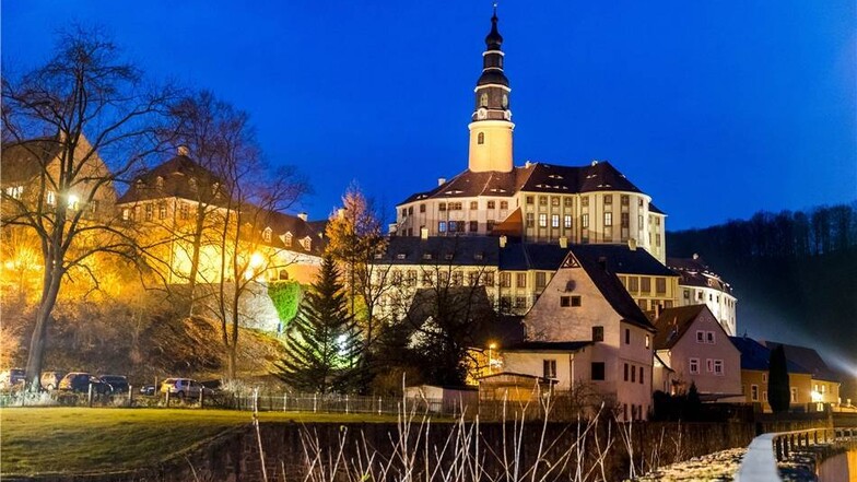 Schloss Weesenstein zeigte sich am 1. Advent in prachtvoller Postkartenkulisse.
