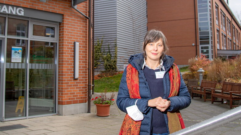 Pfarrerin Antje Kruse ist Seelsorgerin im Städtischen Klinikum Görlitz.