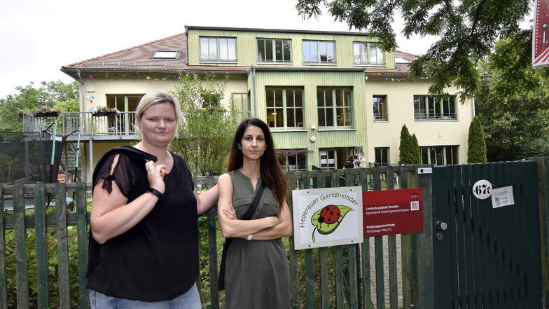 Die Kita Hellerauer Gartenkinder soll Ende 2024 geschlossen werden. Für Hellerauer Mütter wie Anja Weidlich und Galina Ruppert ist das nicht nachvollziehbar.