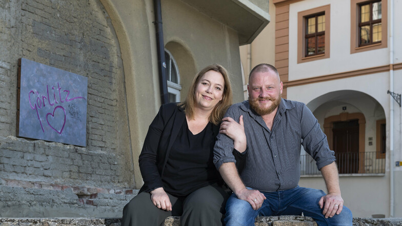 Alexander Klaus und seine Frau Diana Klaus-Metzner fühlen sich in Görlitz wohl.