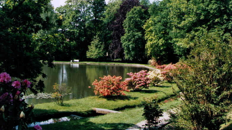 Auch der Park in Bischheim lädt zum Bummeln und Erholen ein.