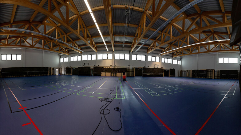 Eine neue Halle wie hier in Wilsdruff wünschen sich auch Freitals Sportler.