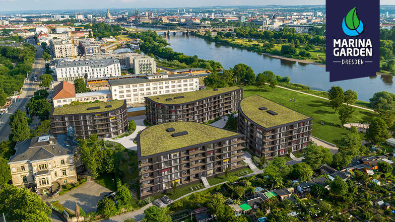 127 exklusive Neubauwohnungen in Marina Garden bieten atemberaubende Ausblicke und höchsten Wohnkomfort, nur einen Katzensprung von Dresdens Altstadt entfernt!