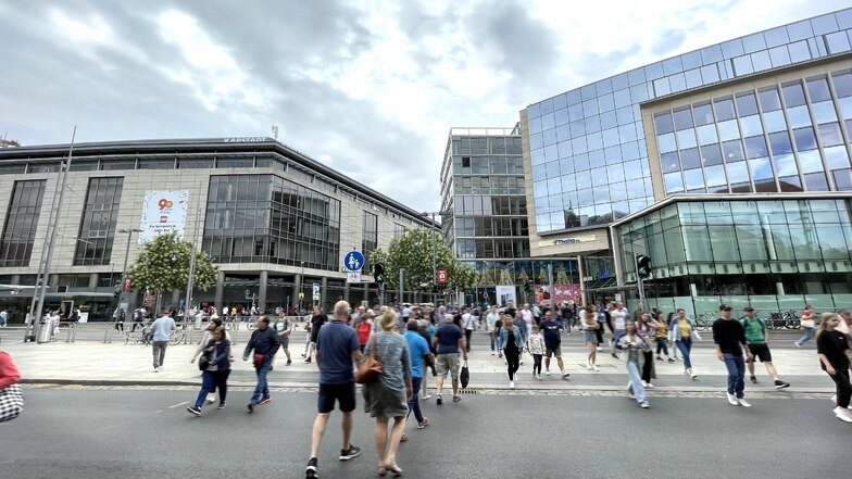 Dresdner haben mehr Platz zum Einkaufen als Berliner und Hamburger