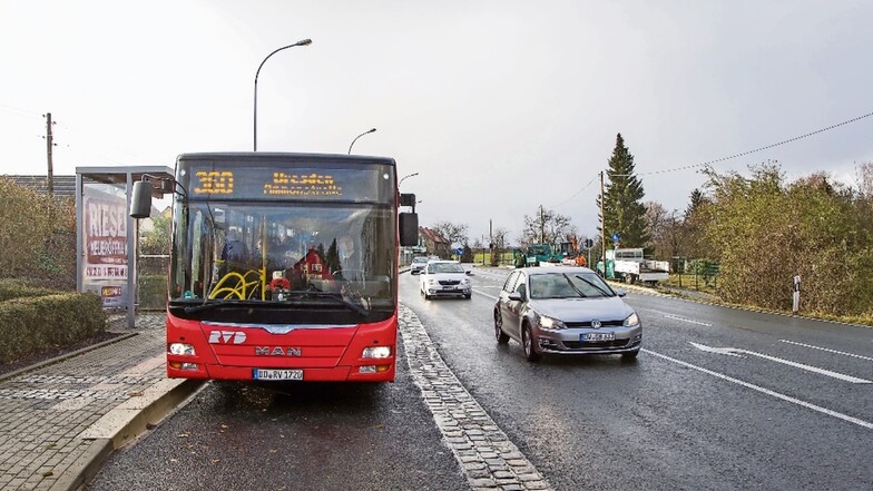 Die Buslinie 360 durch Bannewitz ist sehr stark frequentiert. Die Anbindung der Linie nach Dresden soll in Zukunft noch verbessert werden.