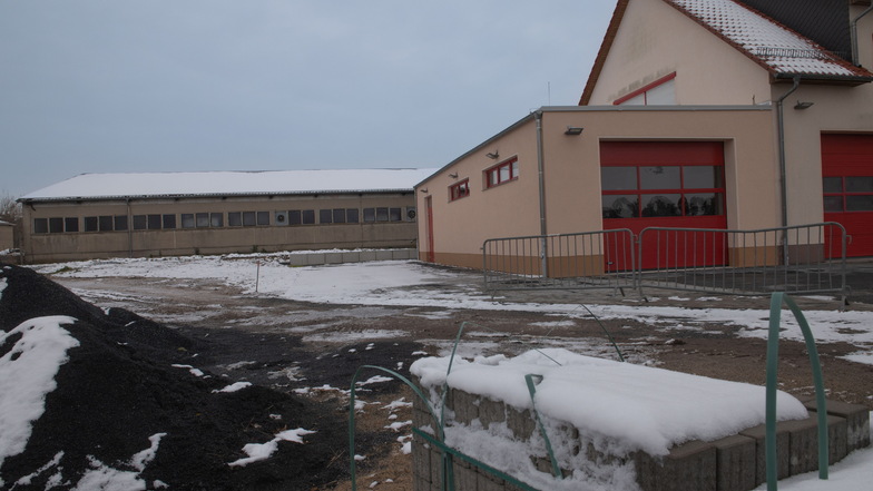 Das Feuerwehrgerätehaus in Zabeltitz-Treugeböhla: Hier ist ein unterirdischer Löschwasserbehälter geplant.