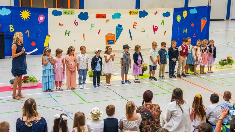 In der  Waldheimer  Grundschule gibt  es vier erste Klassen.