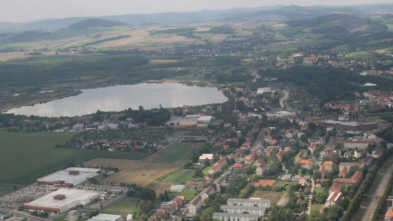 Blick auf den Olbersdorfer See.