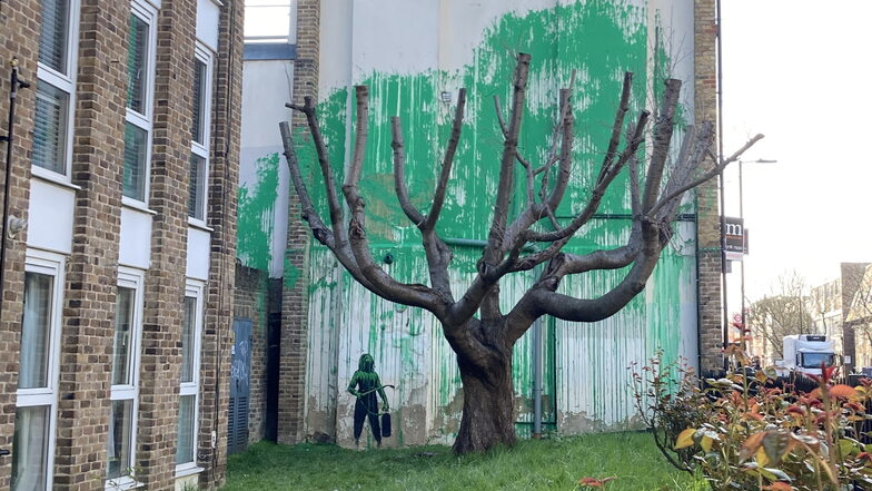 So sieht Banksys neues Werk in London aus