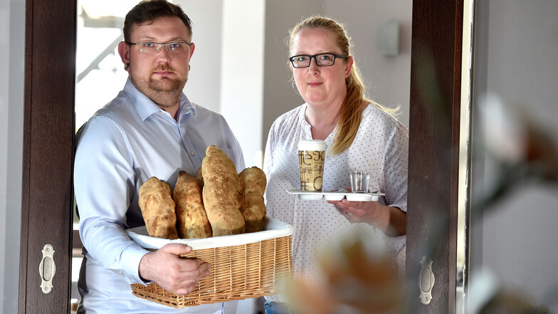 Christian Apelt und Manuela Goltz eröffnen das Restaurant "Crisela" in Neugersdorf.