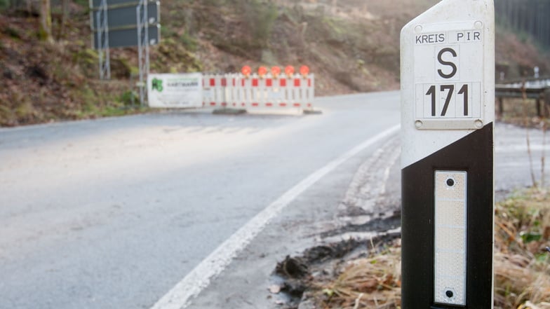 Eng, kurvenreich und holprig: Die S171 zwischen  Königstein und Rosenthal-Bielatal wird zur Großbaustelle.