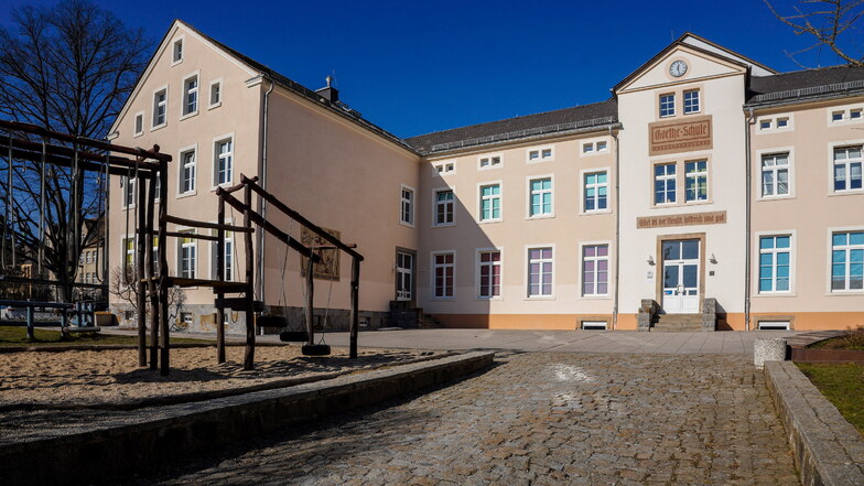 Die Goethe-Oberschule in Wilthen.