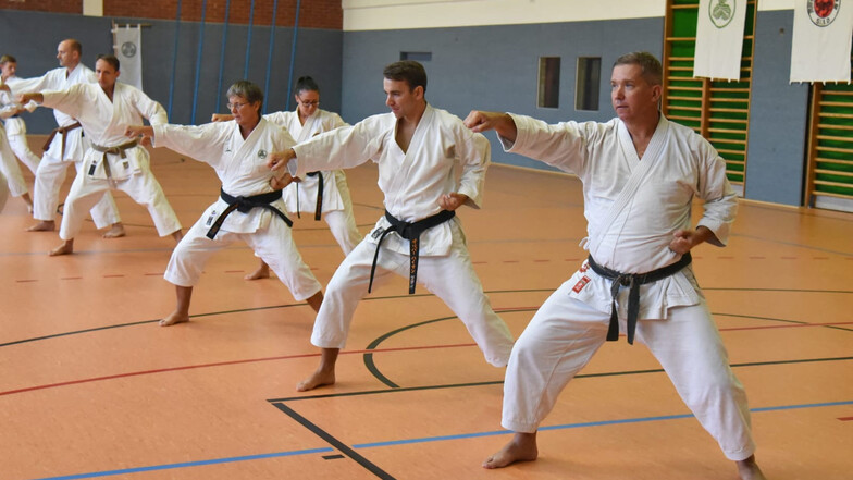 Bei der Festveranstaltung zum 30-jährigen Karate-Jubiläum zeigten Dodo-Mitglieder in Kalkreuth Auszüge aus der „Kunst“ dieses eindrucksvollen Kampfsports.