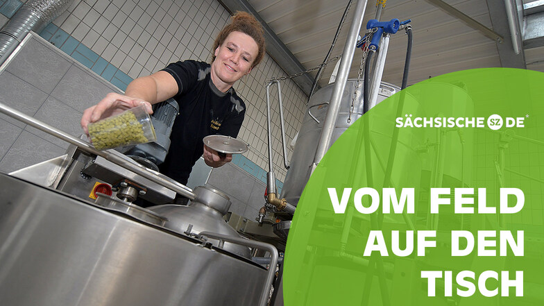 Anja Adam ist die Braumeisterin vom Richzenhainer Bier. Verwendet werden vor allem regionale Zutaten.