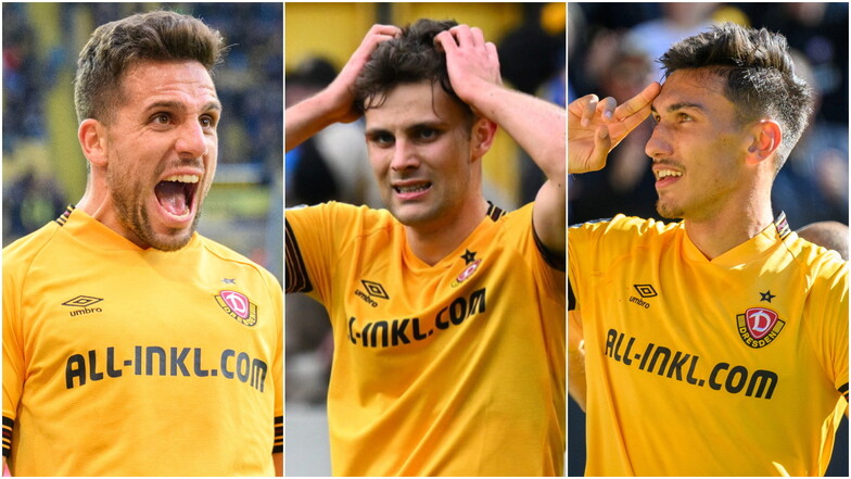 Sie gehörten aus unterschiedlichen Gründen zu den besten Spielern der durchwachsenen Hinrunde bei Dynamo: Ahmet Arslan, Jakob Lewald und Claudio Kammerknecht.