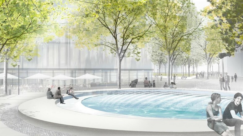 So soll der neue Rathaus-Brunnen einmal aussehen. Aktuell werden dafür Ideen gesucht.