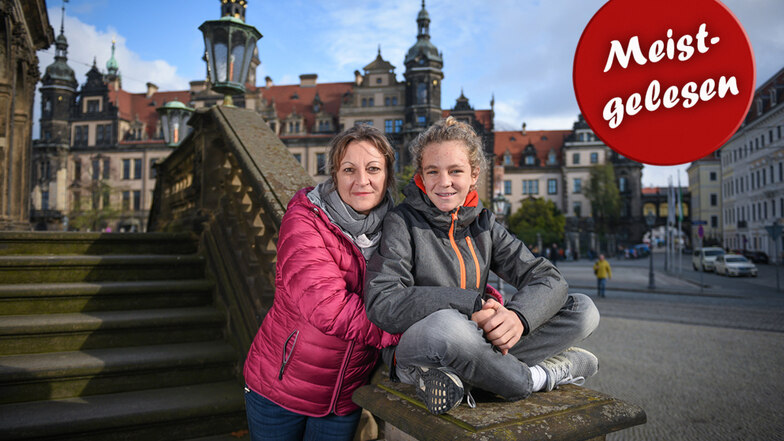 Irina (46) und Marc (12) Altstädter genießen die Herbstferien in Dresden. Dass sie im Dresdner Kupferstich-Kabinett ihrem 1986 verstorbenen Großvater und Urgroßvater aus Rumänien begegnet sind, macht diesen Urlaub für sie unvergesslich.