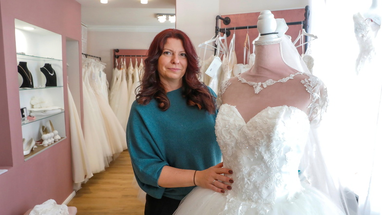 Anja Urban-Lauer erweitert ihr Brautstudio in Löbau. Es ist das einzige in der Stadt.