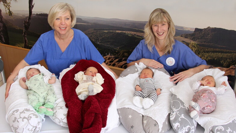 Geburtenreicher EM-Auftakt: Sechs Neugeborene im Klinikum Pirna
