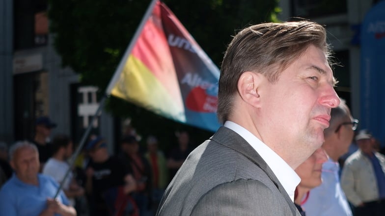 Maximilian Krah (rechts) ist kein Teil der AfD-Delegation im EU-Parlament mehr.