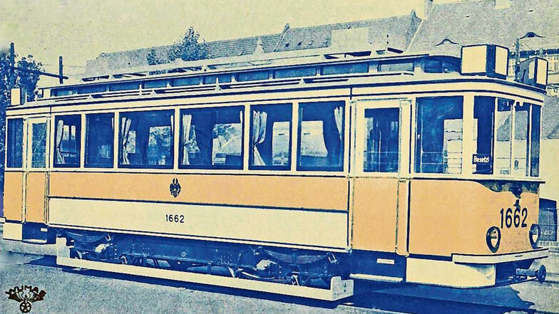 1925 kamen aus Görlitz die Triebwagen wie dieser in die Landeshauptstadt, viele davon waren noch in den 1970er Jahren im Einsatz.