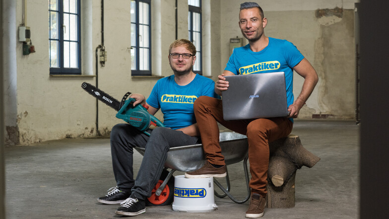Die Online-Unternehmer Dirk Oschmann und Christoph Kilz machten sich vor einigen Jahren selbstständig.