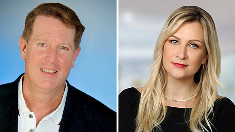 Matthias Faber und Danielle Drechsel sind die Aufbauleiter des neuen Dienstleistungscenters von Deloitte in Görlitz.