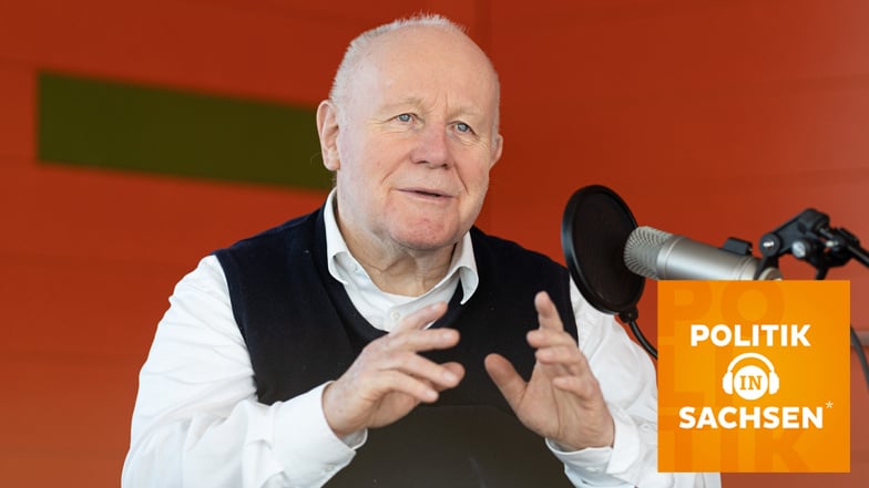 Sachsens früherer Ministerpräsident Georg Milbradt ist zu Gast im Podcast "Politik in Sachsen". Foto: Ronald Bonß