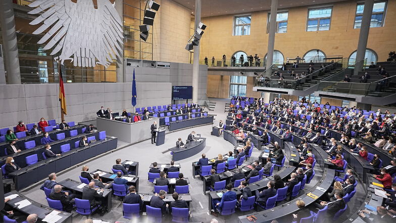 Blick ins Plenum des Deutschen Bundestags