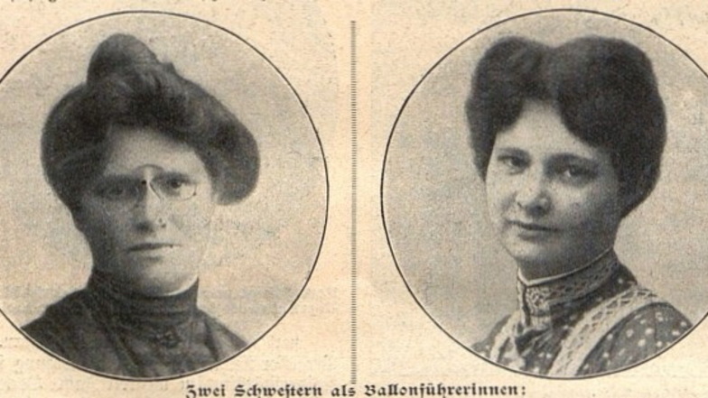 Margarete und Elsbeth Große waren Bergsteigerinnen und Ballonfahrerinnen.