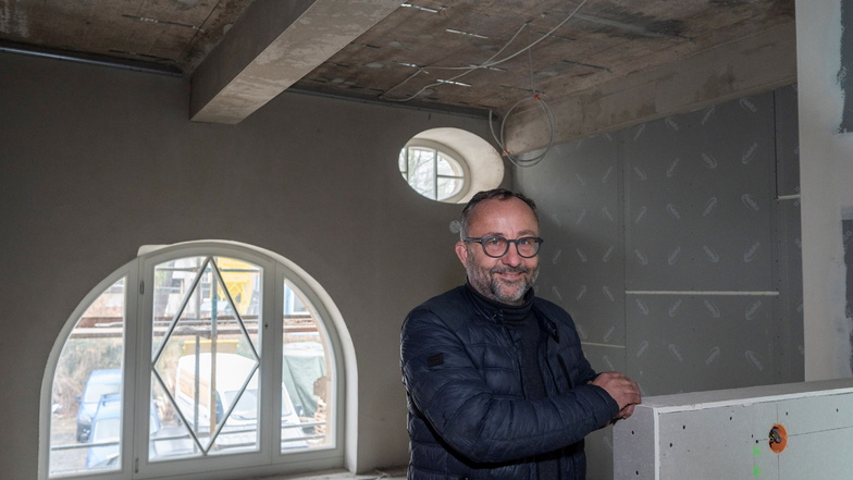 Architekt Gunter Hildebrandt betreut das Bauvorhaben seit 2018 mit Unterbrechungen und hat auch die Wohnungsgrundrisse überarbeitet.