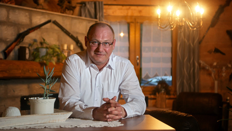 Entschlossen, zuversichtlich und mit Visionen: Andreas Seidlitz aus Hahnefeld will Bürgermeister in Stauchitz werden.