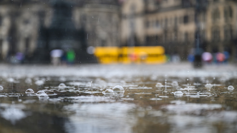 Die Dresdner müssen ab Freitag mit unwetterartigem Dauerregen rechnen.