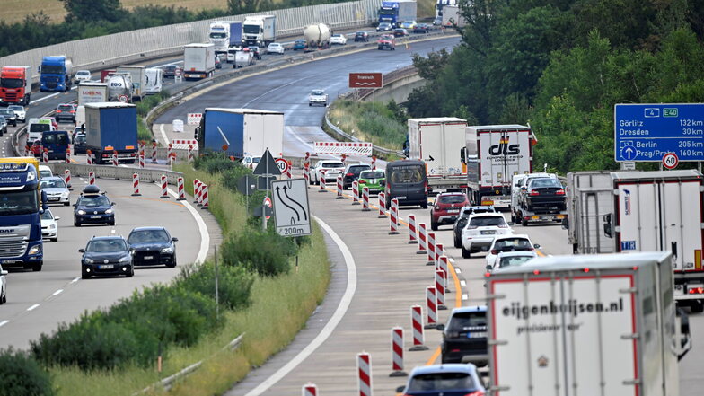 A4 war die Stau-Autobahn des Sommers in Sachsen