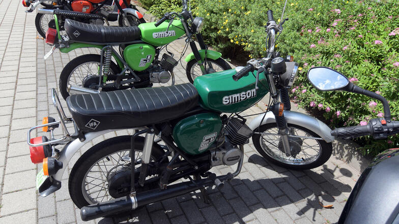 Beliebt – leider auch bei Dieben: Simson-Mopeds der Baureihe S50.