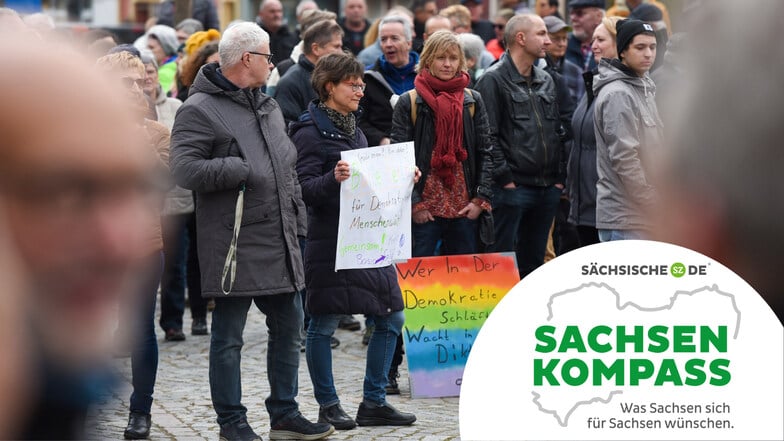 Laut dem Sachsen-Kompass engagiert sich ein Großteil der Menschen aus der Region Döbeln nicht politisch. Wenn doch, dann gehen die Leute vor allem auf Demonstrationen.