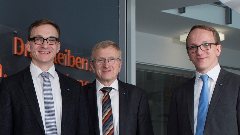 Stefan, Christian und Alexander Jakschik (v. l.) von der ULT AG Löbau waren 2016 die „Unternehmer des Jahres“.