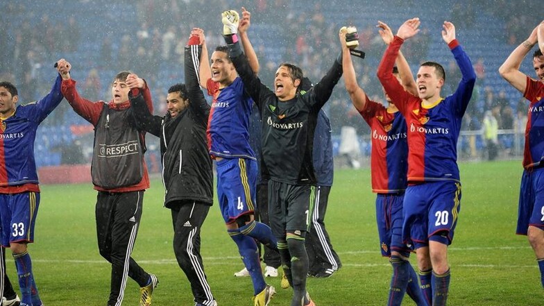FC Basel feiert Europa League - Erfolg